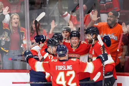 パンサーズが白星発進　ＮＨＬ開幕、３連覇狙う