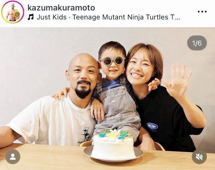 倉本一真のインスタグラム＠ｋａｚｕｍａｋｕｒａｍｏｔｏ（８月１０日付）より 