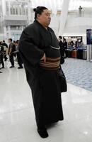 　ロンドン公演に向かう正代