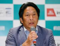 　記者会見する青学大の原晋監督