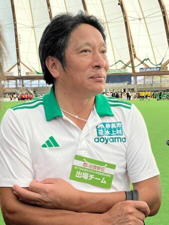 　出雲駅伝を総括する青学大・原晋監督