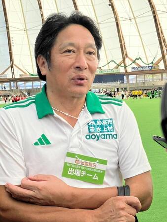 　出雲駅伝を総括する青学大・原晋監督