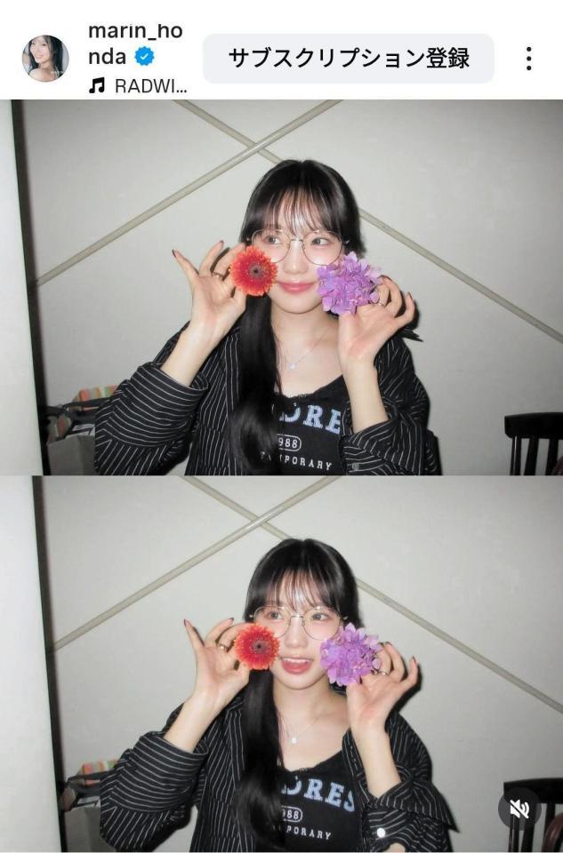　本田真凜のインスタグラム（＠ｍａｒｉｎ＿ｈｏｎｄａ）から