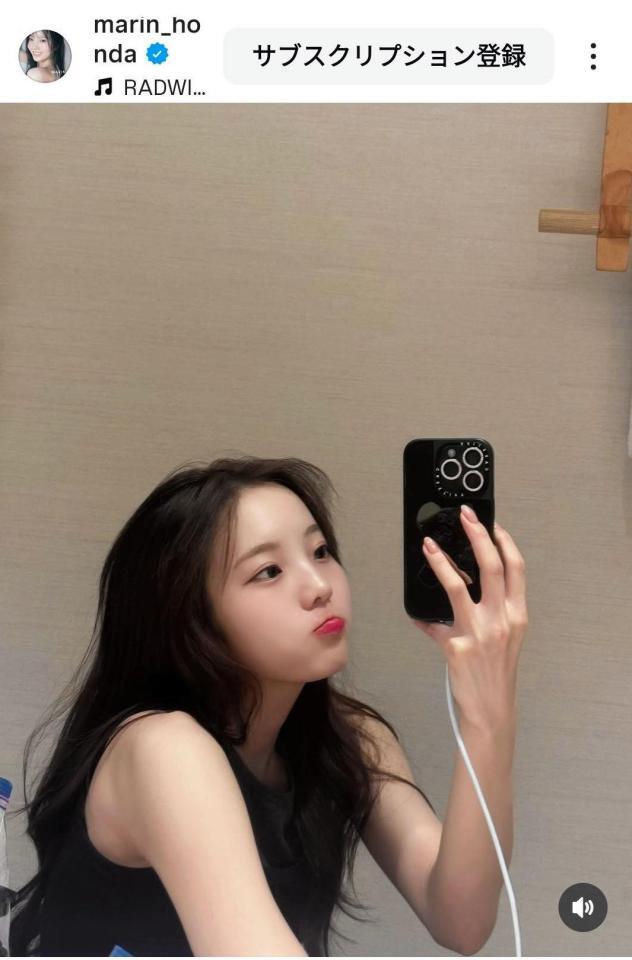 　本田真凜のインスタグラム（＠ｍａｒｉｎ＿ｈｏｎｄａ）から