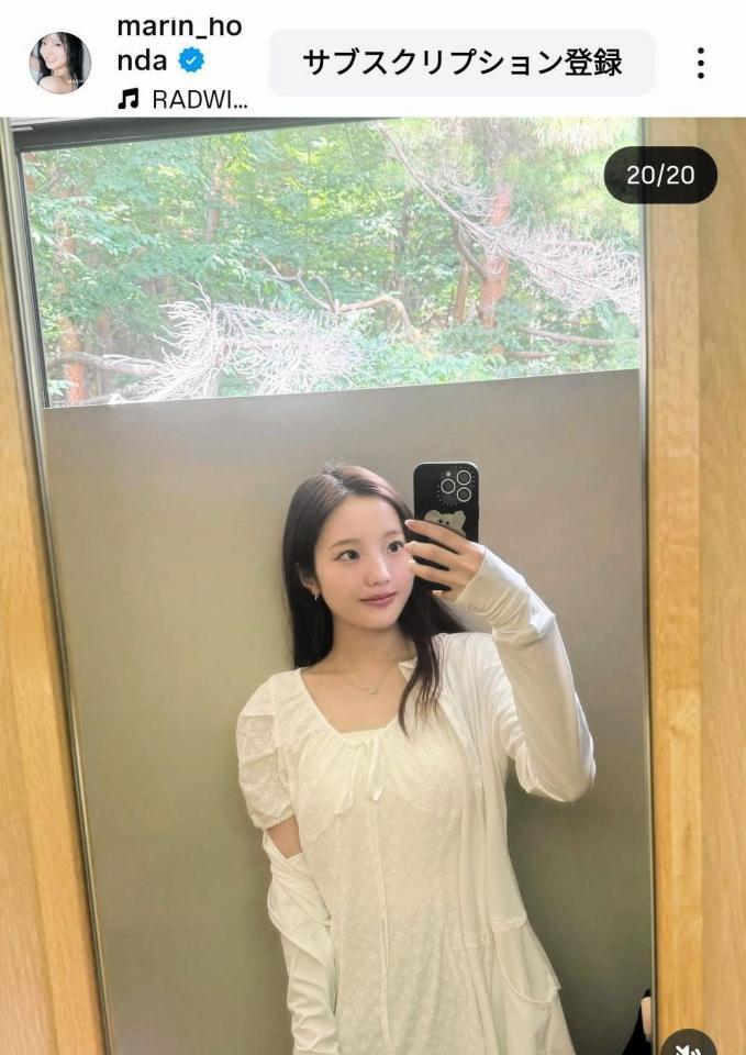 　本田真凜のインスタグラム（＠ｍａｒｉｎ＿ｈｏｎｄａ）から