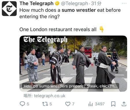 英紙テレグラフのＸ＠Ｔｅｌｅｇｒａｐｈより