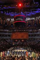 　大相撲ロンドン公演が開催されているロイヤル・アルバート・ホールの館内（提供・共同通信社）