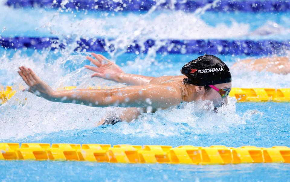 　女子５０メートルバタフライ決勝　優勝した池江璃花子