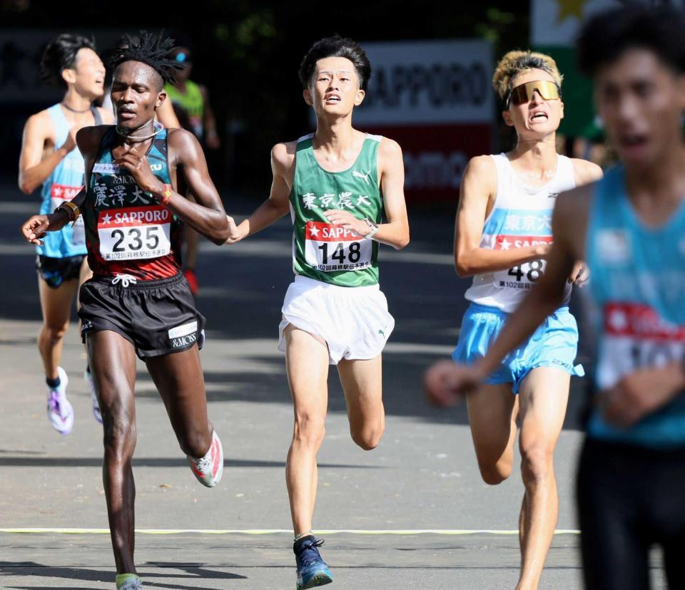 　ゴールする東農大・前田