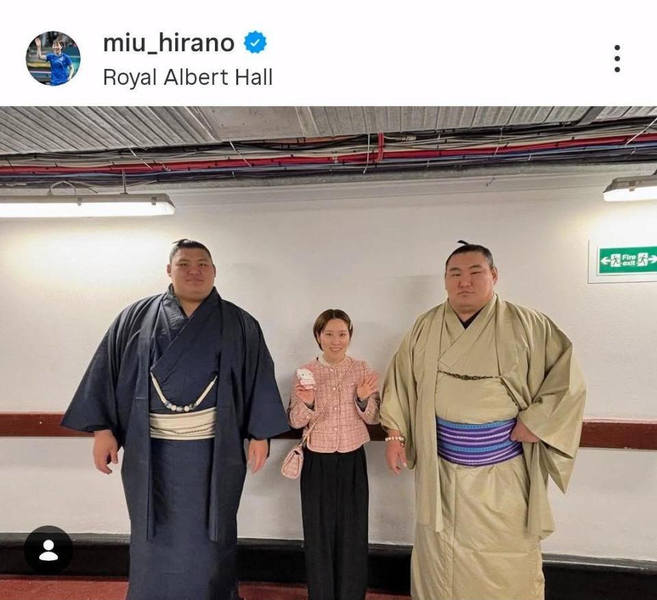 平野美宇のインスタグラム（＠ｍｉｕ＿ｈｉｒａｎｏ）から