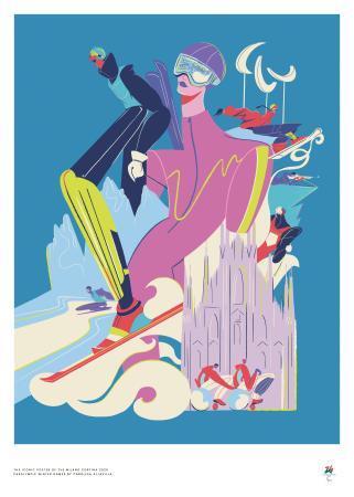 公式アートポスターを発表　ミラノ冬季五輪・パラ組織委