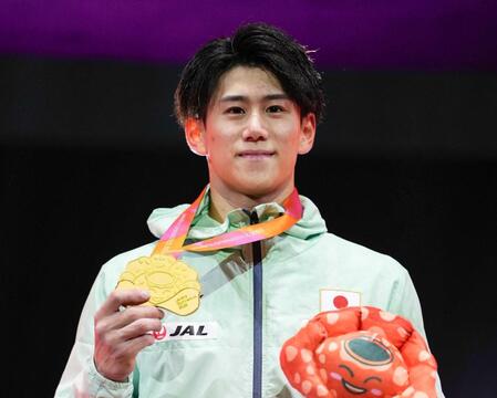 橋本大輝が３連覇　内村航平以来史上２人目　全てが盤石「粘り勝ち」　３種目トップ、王者に穴なし