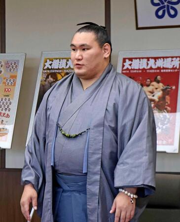 　福岡県庁を訪問した豊昇龍