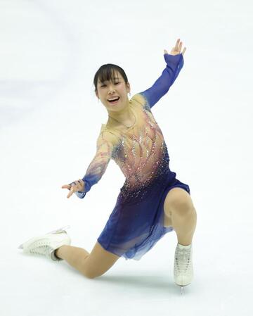 　華麗な演技を見せた三原舞依（撮影・坂部計介）