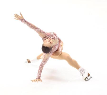 　ＳＰで演技を披露する樋口新葉（撮影・中田匡峻）