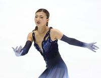 　ＳＰで演技を披露する坂本花織（撮影・中田匡峻）