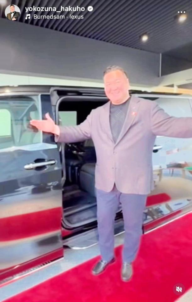 　白鵬氏のインスタグラム＠ｙｏｋｏｚｕｎａ＿ｈａｋｕｈｏより