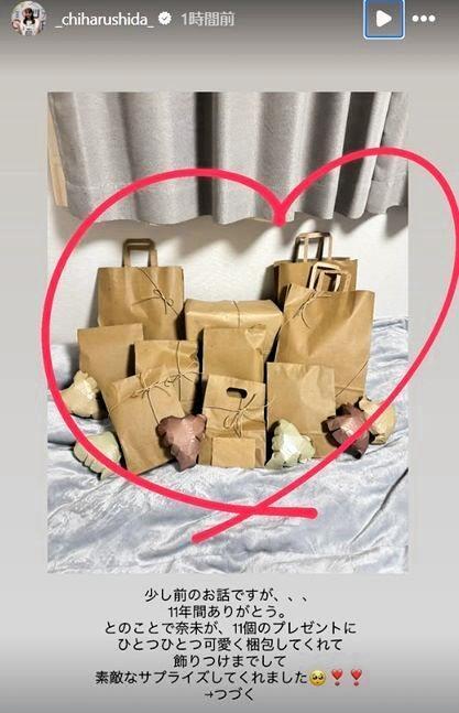 　志田千陽のインスタグラム（＿ｃｈｉｈａｒｕｓｈｉｄａ＿）より