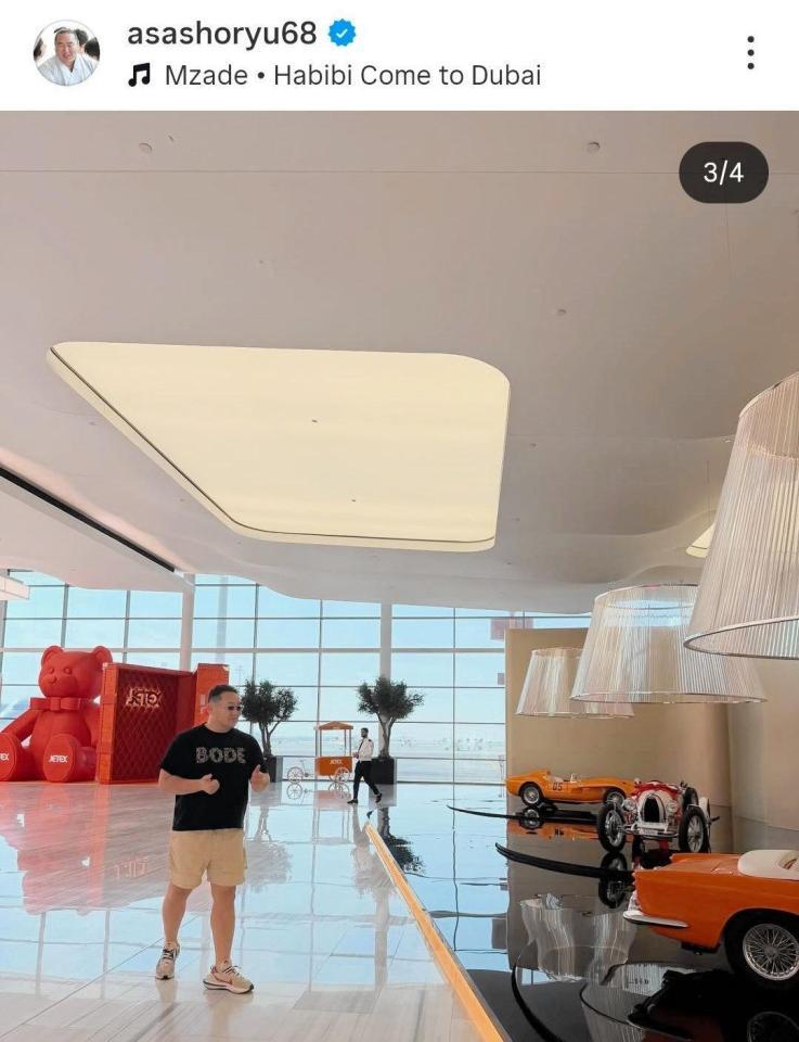 　朝青龍のインスタグラム（＠ａｓａｓｈｏｒｙｕ６８）から