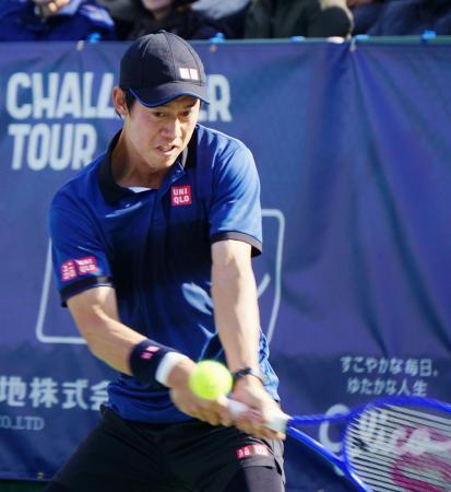 錦織が３カ月ぶり試合復帰　男子テニスの国内下部大会
