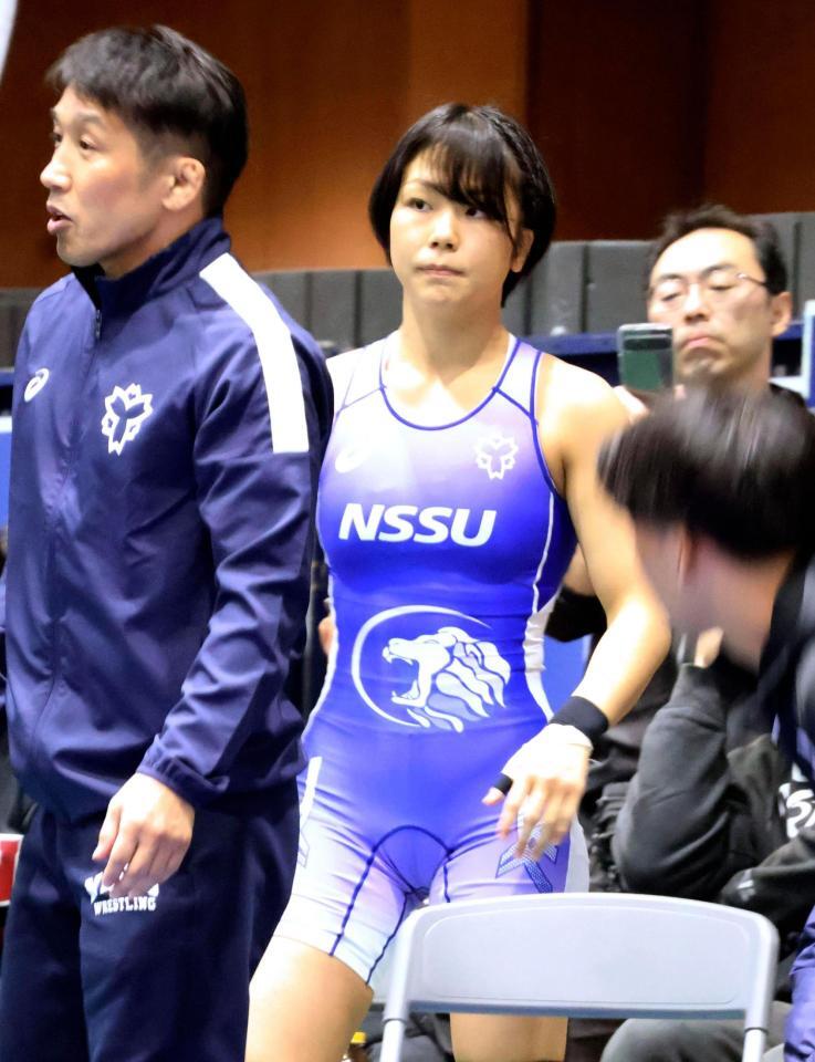 　レスリングの東日本大学女子リーグ戦に出場した日体大の藤波朱理