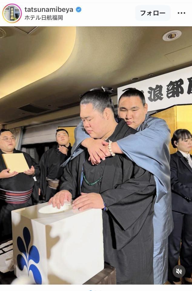 　立浪部屋のインスタグラム＠ｔａｔｓｕｎａｍｉｂｅｙａより