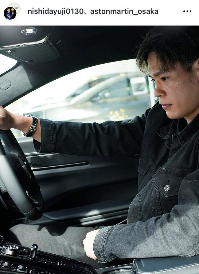 　西田有志インスタグラム（ｎｉｓｈｉｄａｙｕｊｉ０１３０）より