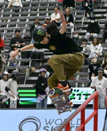 　女子ストリート準決勝に出場した赤間凛音＝北九州メッセ