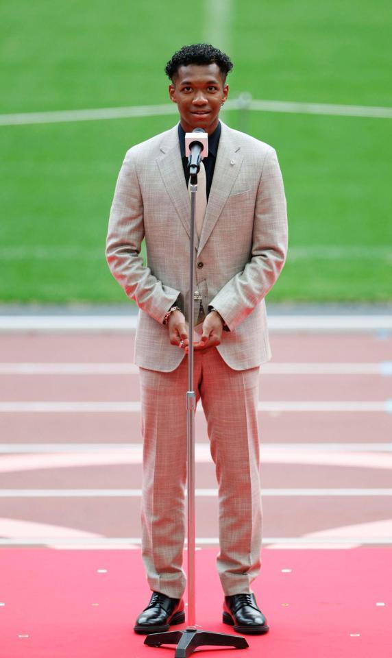 　日本陸連の「アスレティックス・アワード」で優秀選手賞に選ばれた村竹ラシッド