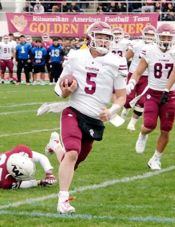 立命大 2年連続11度目甲子園ボウルへ 史上初の関西勢同士の対決に