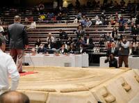 　国技館を訪れた白鵬翔氏