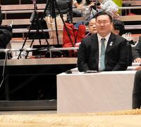 　国技館を訪れた白鵬翔氏