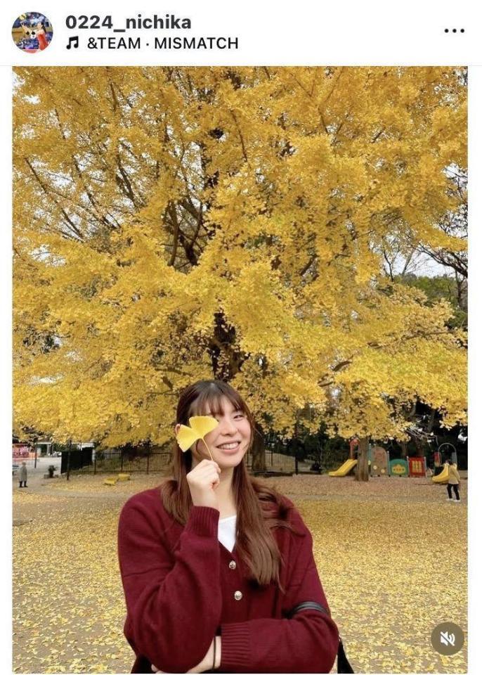 山田二千華のインスタグラム（＠０２２４＿ｎｉｃｈｉｋａ）から