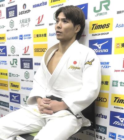 　取材に応じた阿部一二三