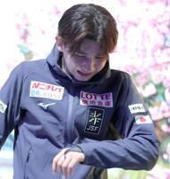 　優勝に届かず、号泣する中田璃士（撮影・吉澤敬太）