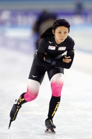 　スピードスケートＷ杯第３戦を前に調整する高木美帆＝ヘーレンフェイン（共同）