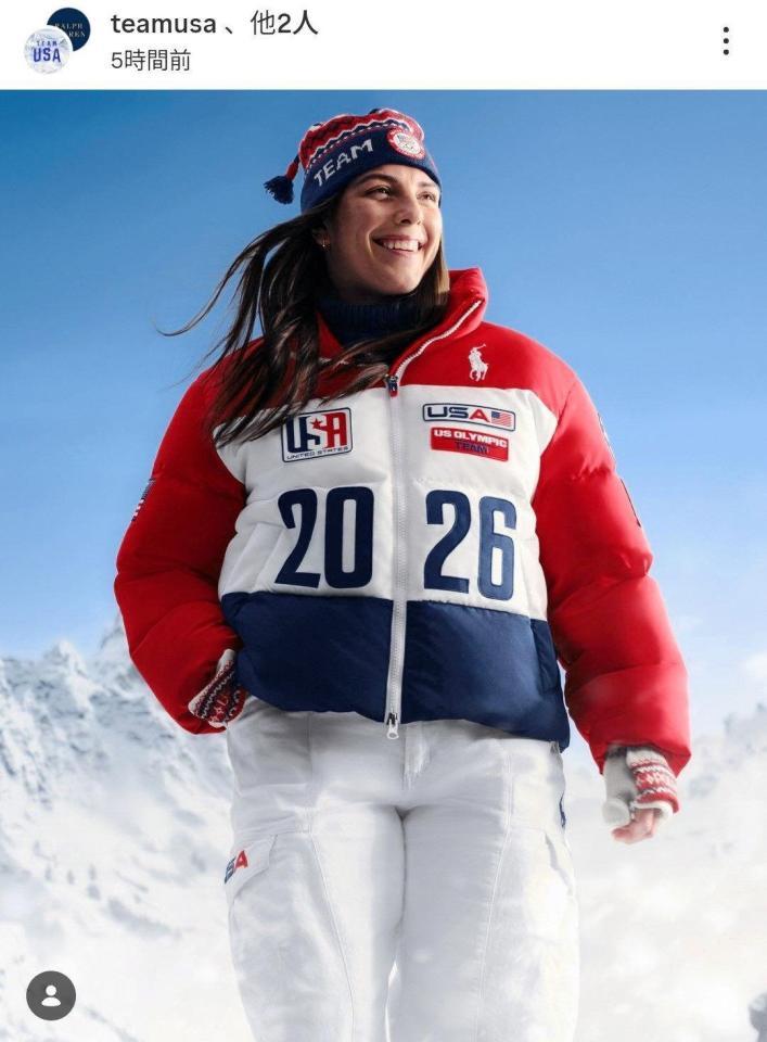 　米国代表の公式インスタグラム（ｔｅａｍｕｓａ）より