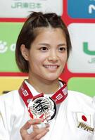 　女子52キロ級で優勝した阿部詩