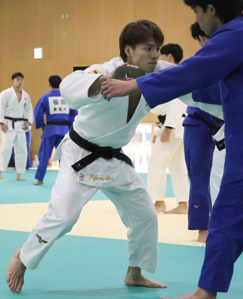 　柔道のＧＳ東京大会に向けて調整する阿部一二三