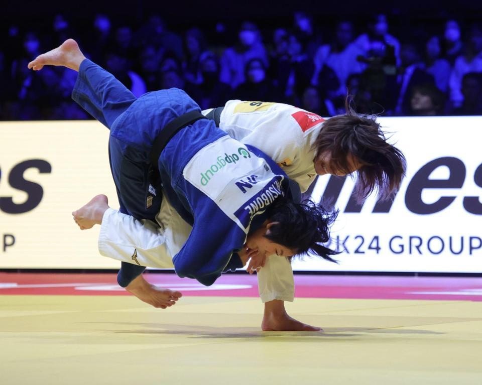 　優勝を決めた阿部詩