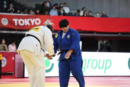 　初戦で敗れた素根輝（撮影・金田祐二）