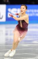 　華麗に舞う坂本花織（撮影・吉澤敬太）