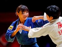 　柔道グランドスラム東京大会のエキシビションに登場したパリ五輪女子48キロ級金メダリストの角田夏実＝７日