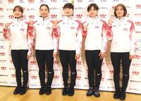 　フォルティウス（左から）小林未奈、近江谷杏菜、小谷優奈、小野寺佳步、吉村紗也香