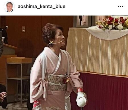 青島健太氏インスタグラム（ａｏｓｈｉｍａ＿ｋｅｎｔａ＿ｂｌｕｅ）より