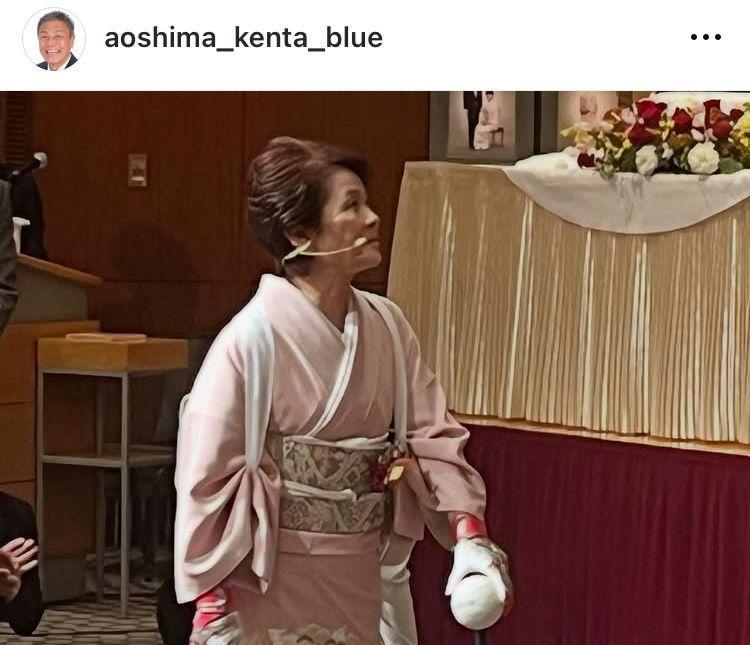 青島健太氏インスタグラム（ａｏｓｈｉｍａ＿ｋｅｎｔａ＿ｂｌｕｅ）より