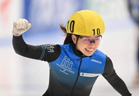 “パティシエスケーター”五輪代表涙の滑り込み　フィナンシェ担当　全日本選手権３冠で猛アピ　ショートトラック