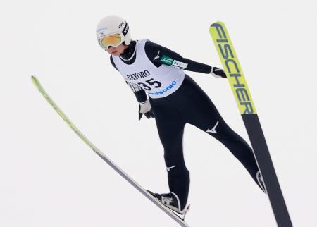 　女子で優勝した一戸くる実＝ピヤシリシャンツェ