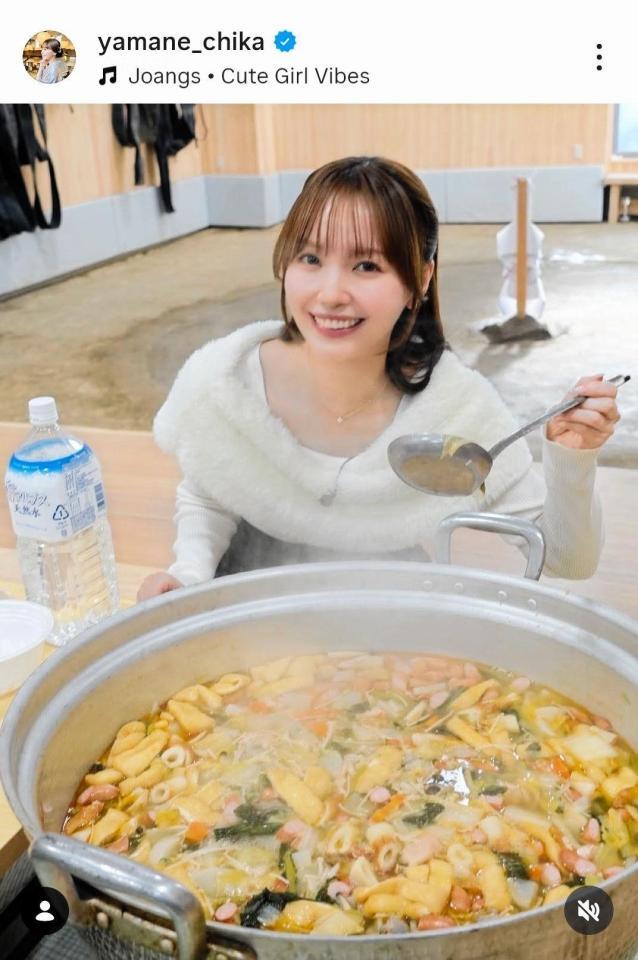　山根千佳のインスタグラム（＠ｙａｍａｎｅ＿ｃｈｉｋａ）から