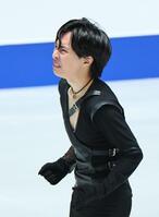 　演技を終え喜ぶ三浦佳生